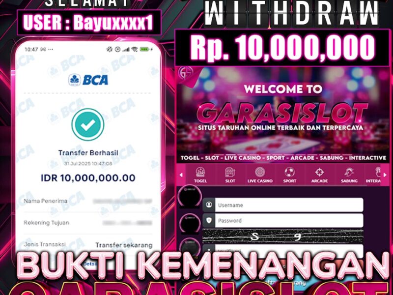 Selamat kepada pemenang kita telah dapat kan jepe bermain di game gacor GARASISLOT bermain di game Lucky Neko