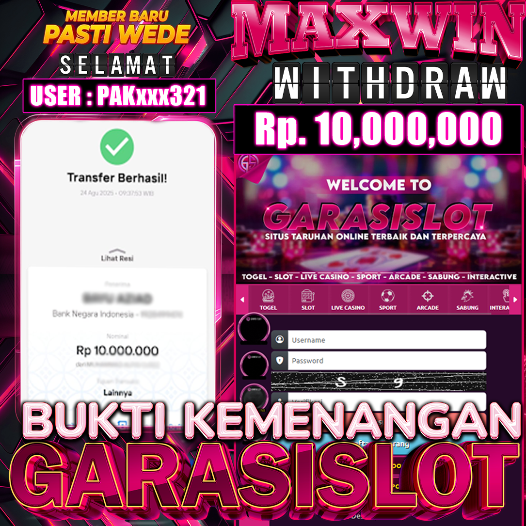 GARASISLOT BUKTI KEMENANGAN SABUNG AYAM WS168