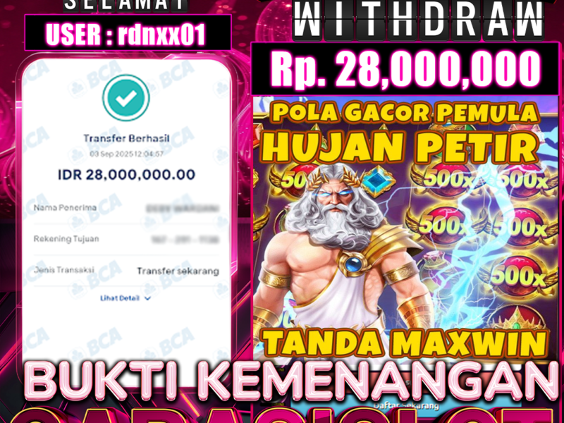 GARASISLOT Bukti kemenangan Christmas Carol Megaways