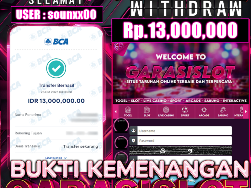 GARASISLOT Bukti kemenangan Wild Bounty Showdow