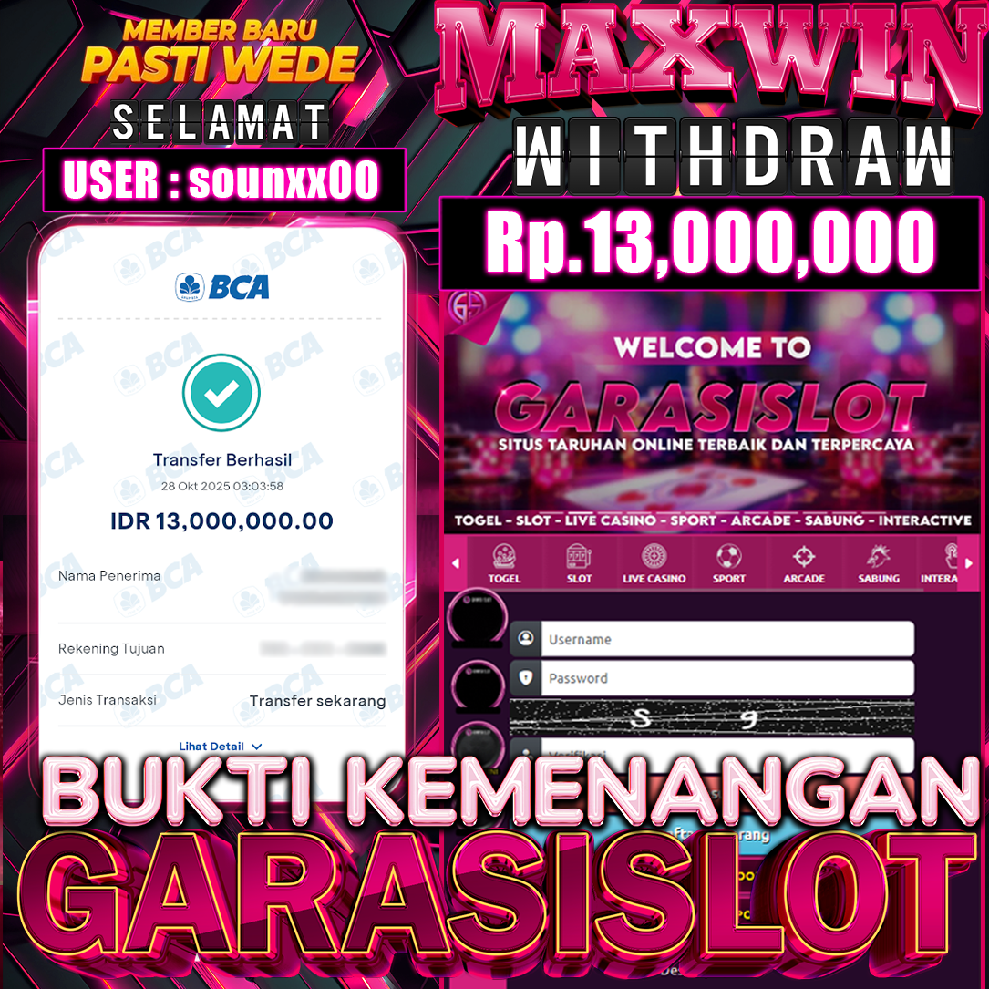 GARASISLOT Bukti kemenangan Wild Bounty Showdow