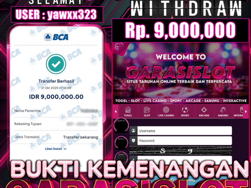 GARASISLOT Bukti kemenangan Starlight Princess Super Scatter