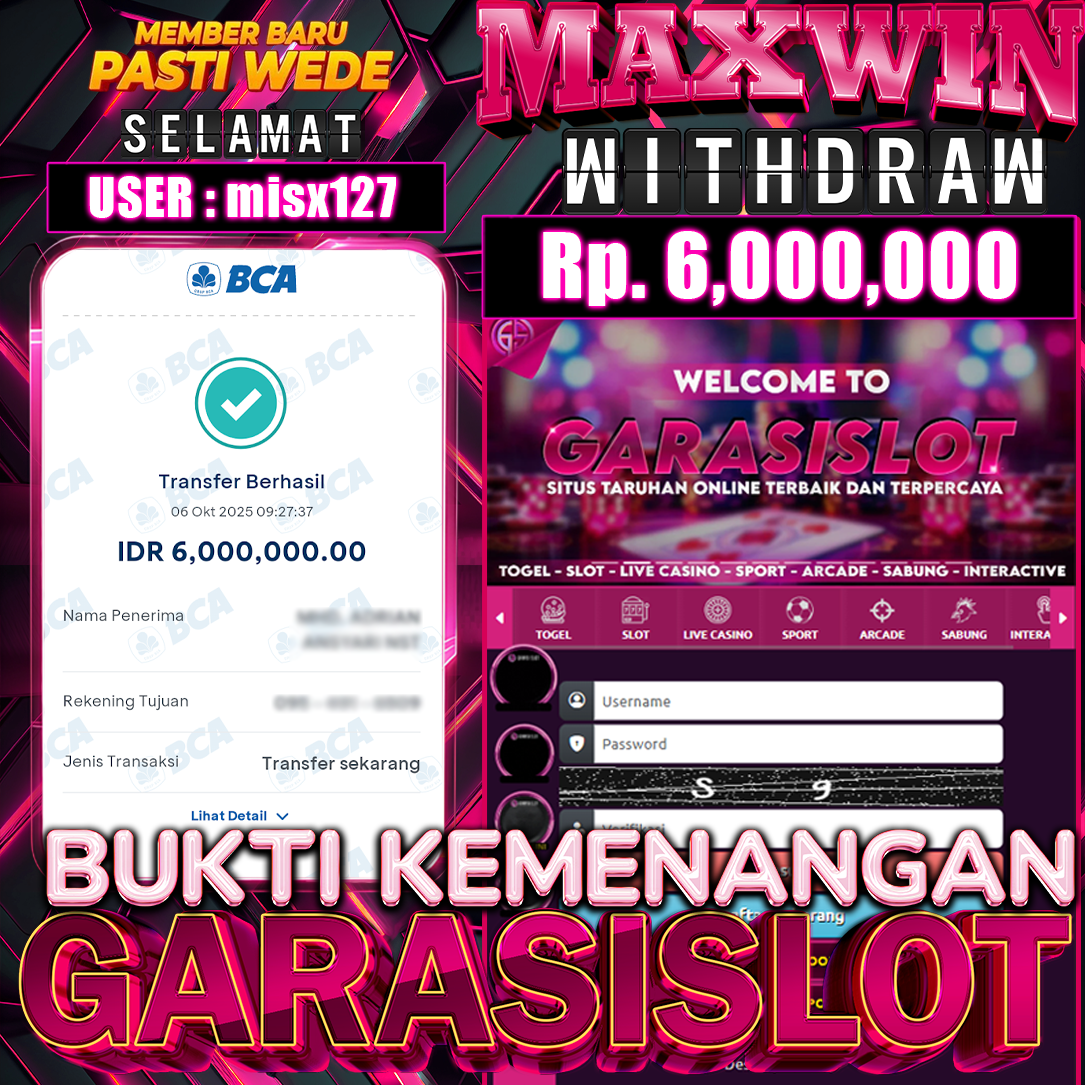 GARASISLOT Bukti kemenangan Big Bass Crash
