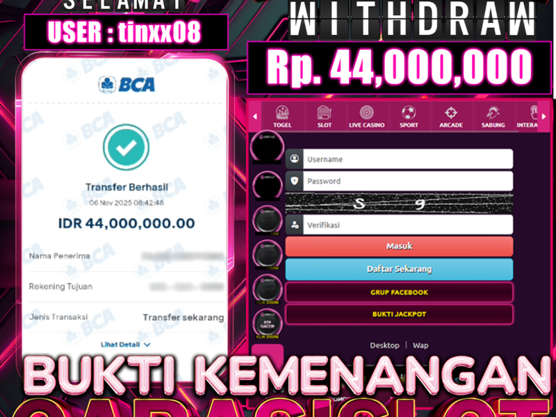 GARASISLOT Bukti kemenangan Spaceman